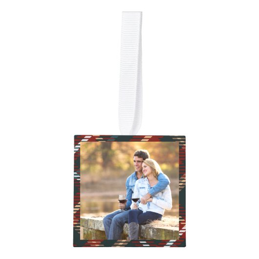 Passen getrouwd Land Tartan Pset 4 Foto Decoratie (Voorkant)