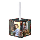 Passen getrouwd Land Tartan Pset 4 Foto Decoratie (Achter hoekig)