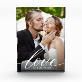 Passen getrouwd Love Script Photo Fotoblokken (Voorkant)