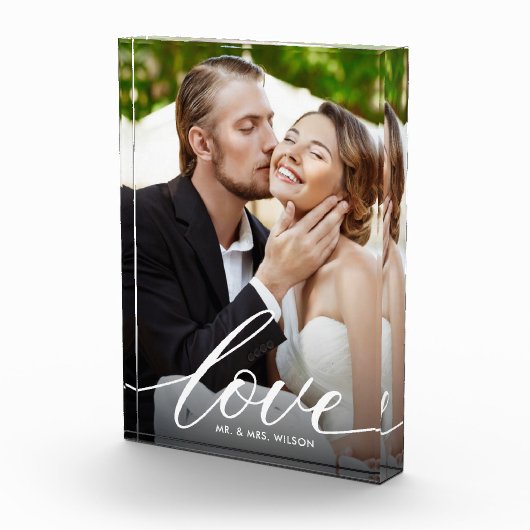 Passen getrouwd Love Script Photo Fotoblokken (Rechts)