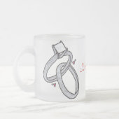 Passen getrouwd matglas koffiemok (Links)