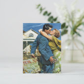 Passen getrouwd met  liefde en Romance kopen Eerst Aankondigingskaart (Staand voorkant)