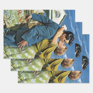 Passen getrouwd met  liefde en Romance kopen Eerst Inpakpapier Vel