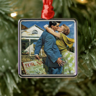 Passen getrouwd met  liefde en Romance kopen Eerst Metalen Ornament