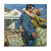 Passen getrouwd met  liefde en Romance kopen Eerst Tegeltje (Voorkant)