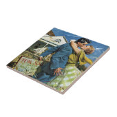 Passen getrouwd met liefde en Romance kopen Eerst Tegeltje (Zijkant)