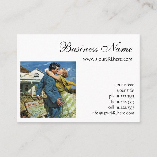 Passen getrouwd met  liefde en Romance kopen Eerst Visitekaartje (Voorkant)