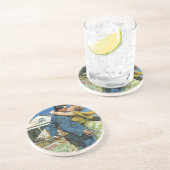 Passen getrouwd met  liefde en Romance kopen Eerst Zandsteen Onderzetter (Zijkant)