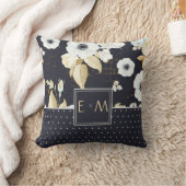 Passen getrouwd Monogrammed Wedding Decor Gifts Bl Kussen (Deken)