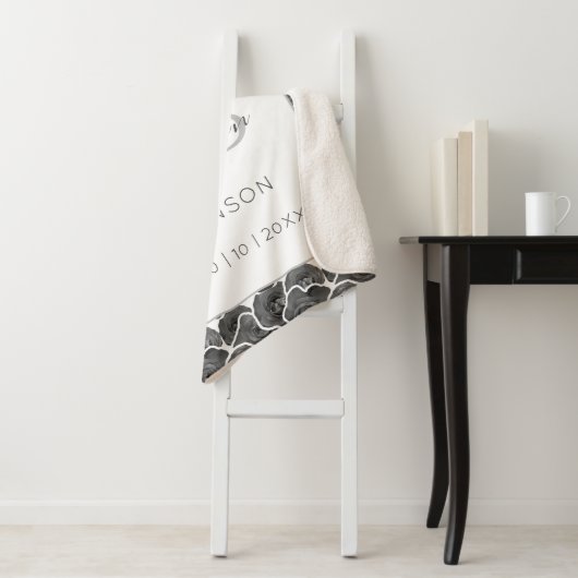 Passen getrouwd Mr. en Mrs. Personalized Wedding G Sherpa Deken (In situ)