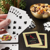 Passen getrouwd Mrs. en Mrs. Personalized Wedding  Pokerkaarten (Insitu)