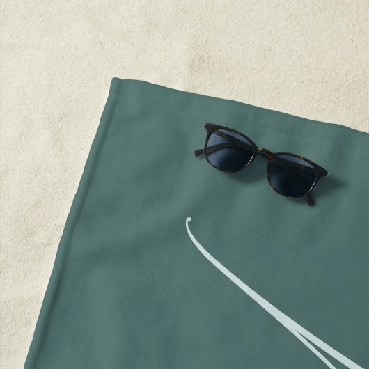 Passen getrouwd Naam Gepersonaliseerde Honeymoon Strandlaken (In situ)