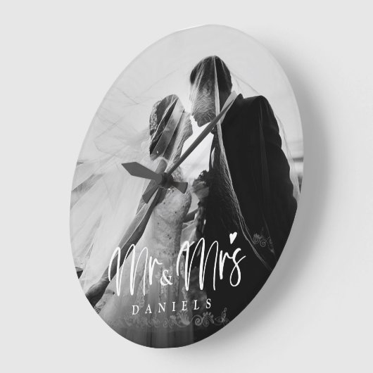 Passen getrouwd Romantic Moderne Persoonlijke Grot Grote Klok (Hoek)