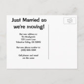  Passen getrouwd snijden, adreswijziging Aankondigingskaart (Achterkant)