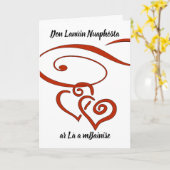 Passen getrouwd Trouwdag Gefeliciteerd Irish Gaeli Kaart (Gele Bloem)