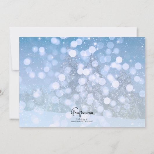 Passen getrouwd trouwden voor het eerst met Kerstm Kaart (Achterkant)