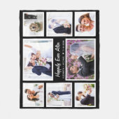 Passen getrouwd Trouwen 8 Fotocollage Fleece Deken (Voorkant)