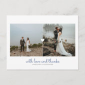 Passen getrouwd tweeluik Dank u Briefkaart (Voorkant)