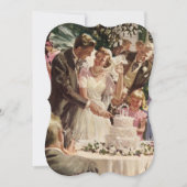 Passen getrouwd van de  Bride Groom knippen het Ca Kaart (Voorkant)