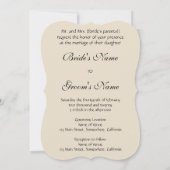 Passen getrouwd van de  Bride Groom knippen het Ca Kaart (Achterkant)