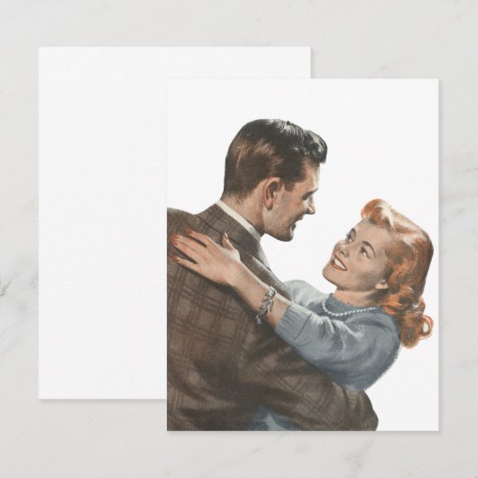 Passen getrouwd van de  Romance zullen we dansen? Aankondiging (Voorkant / Achterkant)