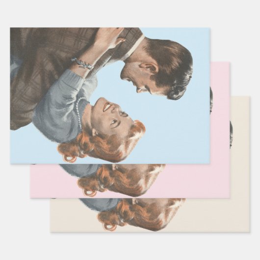 Passen getrouwd van de  Romance zullen we dansen? Inpakpapier Vel (Set)