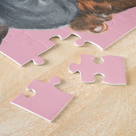 Passen getrouwd van de  Romance zullen we dansen? Legpuzzel (Zijkant)