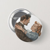 Passen getrouwd van de  Romance zullen we dansen? Ronde Button 5,7 Cm (Voorkant /achterkant)
