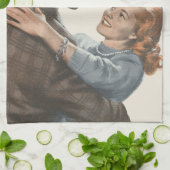 Passen getrouwd van de  Romance zullen we dansen? Theedoek (Gevouwen)