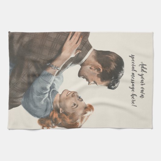 Passen getrouwd van de Romance zullen we dansen? Theedoek (Horizontaal)