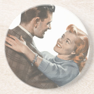 Passen getrouwd van de  Romance zullen we dansen? Zandsteen Onderzetter