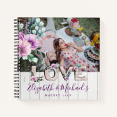 Passen getrouwd van het Liefde-verhaal Foto BUCKET Notitieboek (Voorkant)