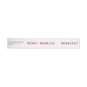 Passen getrouwd van het Merry Married Merriest Red (Individueel)