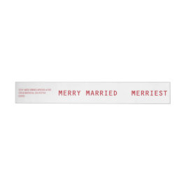 Passen getrouwd van het Merry Married Merriest Red