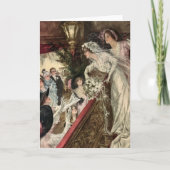  Passen getrouwd, Victoriaans bride Tossing Bouque Kaart (Voorkant)