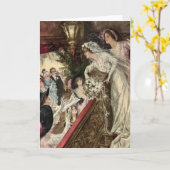  Passen getrouwd, Victoriaans bride Tossing Bouque Kaart (Gele Bloem)