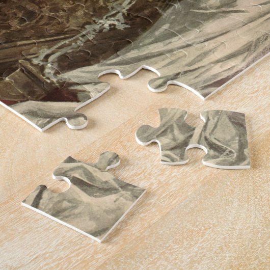  Passen getrouwd, Victoriaans bride Tossing Bouque Legpuzzel (Zijkant)