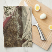 Passen getrouwd, Victoriaans bride Tossing Bouque Theedoek (Quarter Fold)