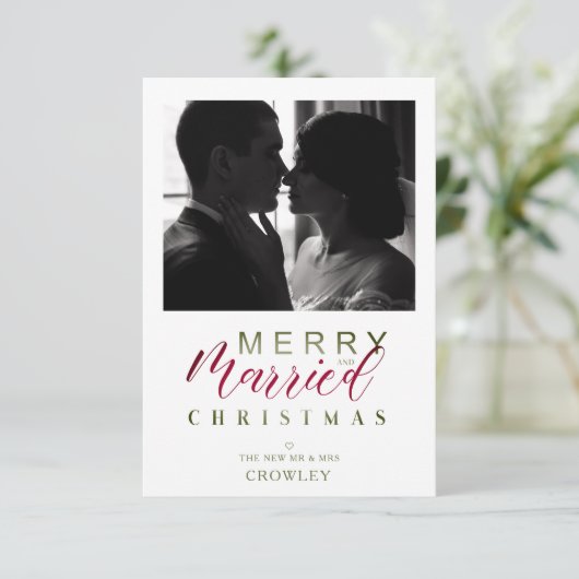 Passen getrouwd voor fijne kerst en gevarieerd ker (Staand voorkant)