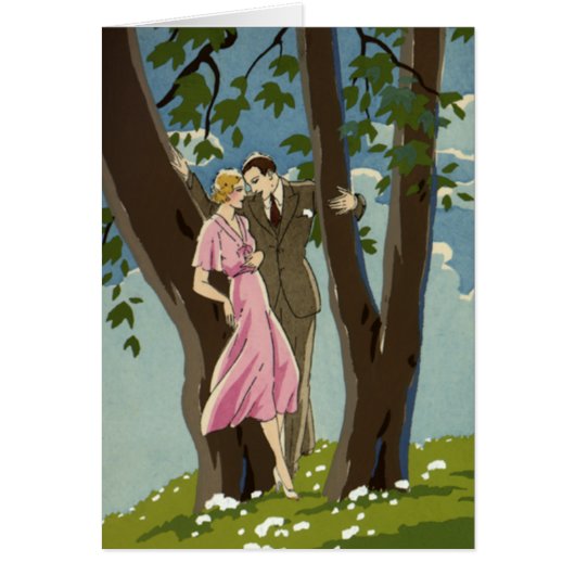 Passen getrouwd voor  kunst Deco Love en Romance (Voorkant)