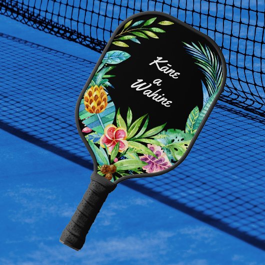 Passen getrouwd voor Tropische bruiloft van Hawaii Pickleball Paddle