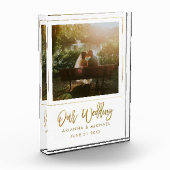 Passen getrouwd voor weddenschappen met Gift Keepo Fotoblokken (Links)