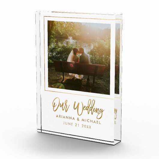 Passen getrouwd voor weddenschappen met Gift Keepo Fotoblokken (Rechts)