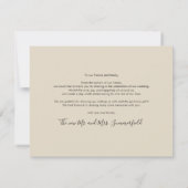 Passen getrouwd Weddenschap Foto Collage Hartelijk Notitiekaartje (Achterkant)