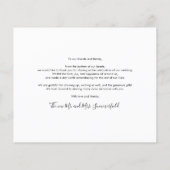 Passen getrouwd Weddenschap foto's Hartelijk dank (Achterkant)