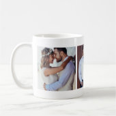 Passen getrouwd Wedding Day Foto Collage Mok (Links)