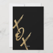 Passen getrouwd X O X Hugs & Kisses Photo Grid Col Feestdagenkaart (Achterkant)