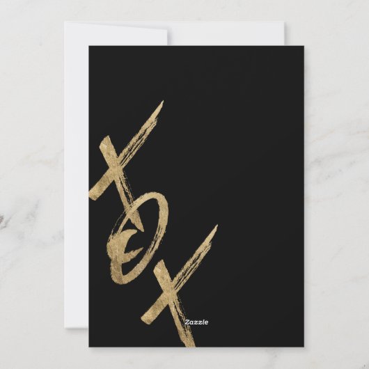 Passen getrouwd X O X Hugs & Kisses Photo Grid Col Feestdagenkaart (Achterkant)