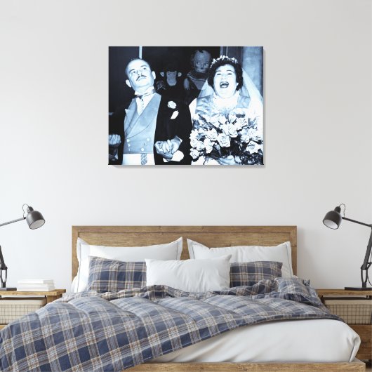  Passen getrouwd zijn net getrouwd Canvas Afdruk (Insitu (Slaapkamer))