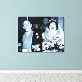  Passen getrouwd zijn net getrouwd Canvas Afdruk (Insitu (Houten vloer))